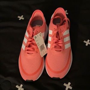 Pink adidas shoes